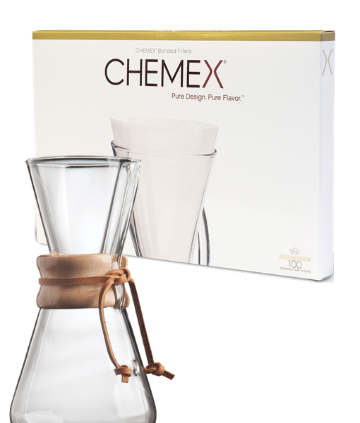 CHEMEX – פילטר נייר קמקס 1-3 כוסות(חצי ירח)